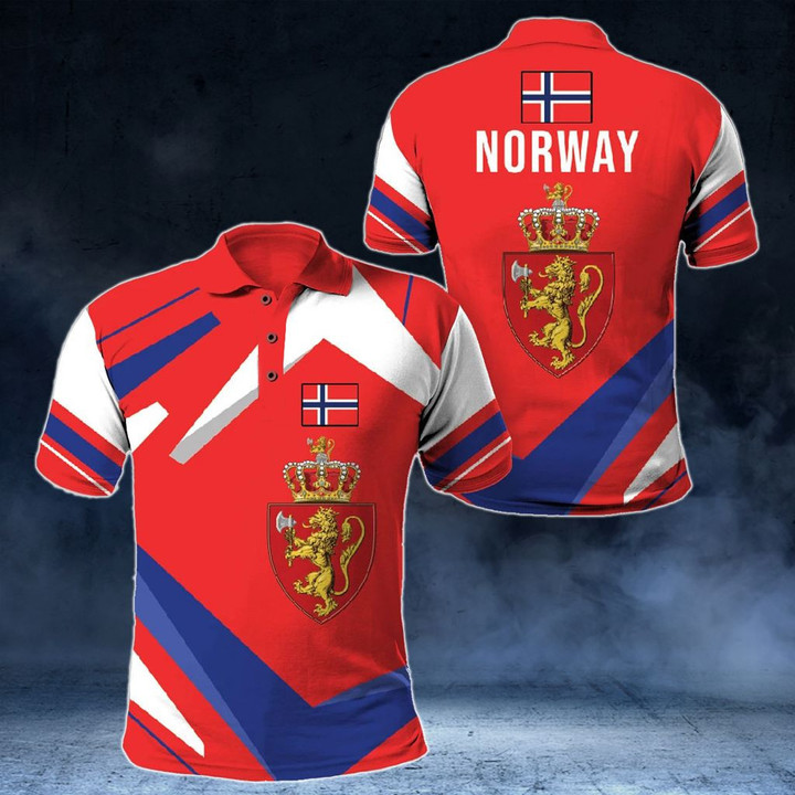 AIO Pride - Norway Design Unisex Adult Polo Shirt