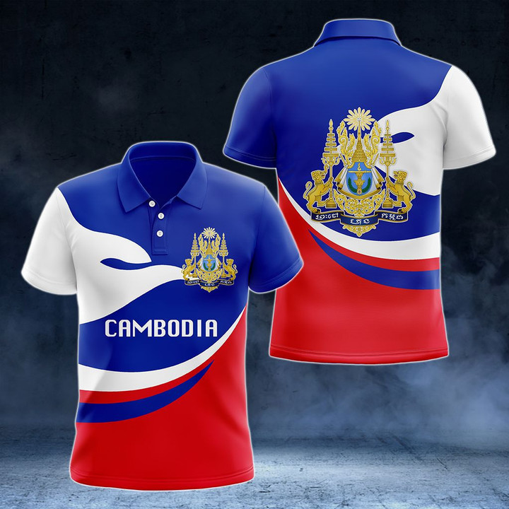 AIO Pride - Cambodia Proud Version Unisex Adult Polo Shirt