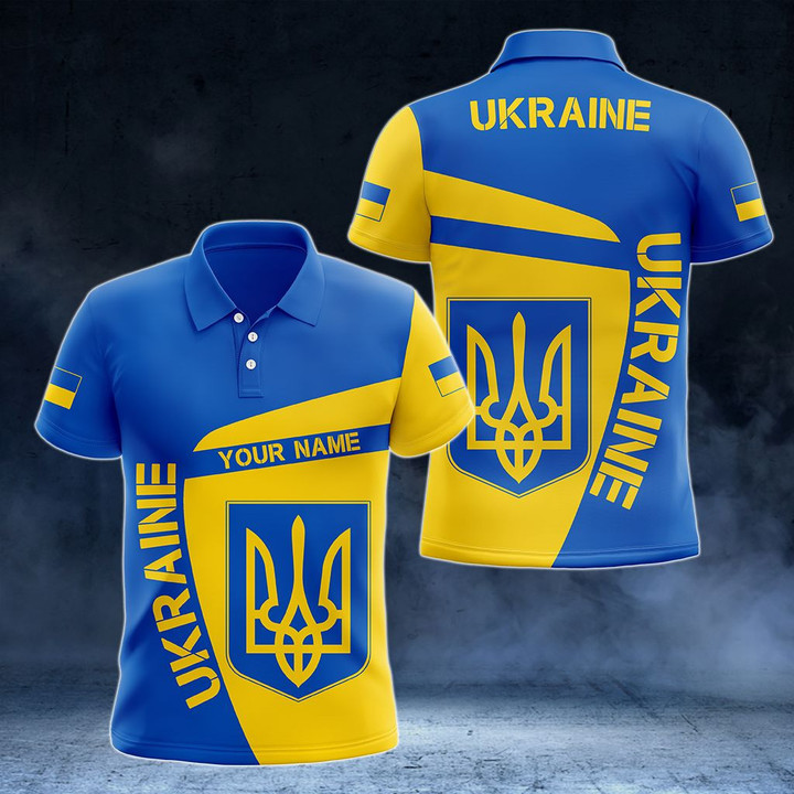 AIO Pride - Customize Ukraine Coat Of Arms - Premium Style Unisex Adult Polo Shirt