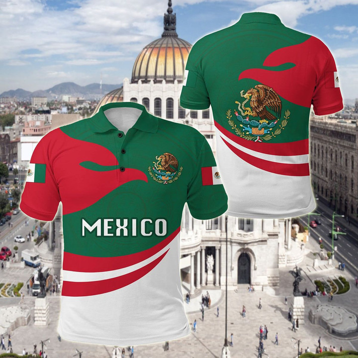 AIO Pride - Mexico Proud Version Unisex Adult Polo Shirt