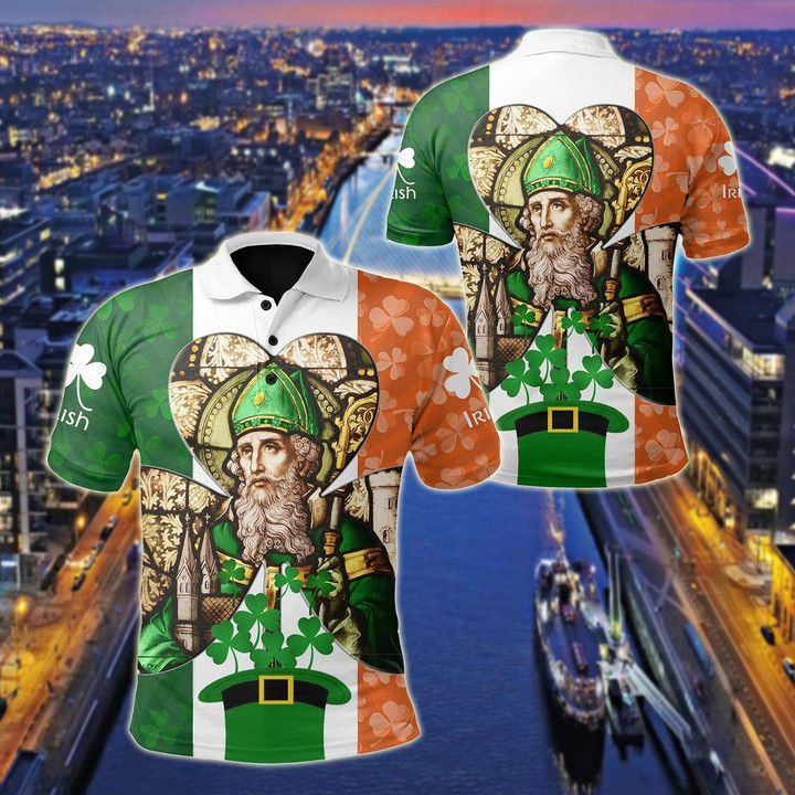 AIO Pride - Ireland - Irish St Patrick's Day Unisex Adult Polo Shirt