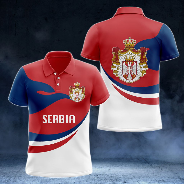 AIO Pride - Serbia Proud Version Unisex Adult Polo Shirt
