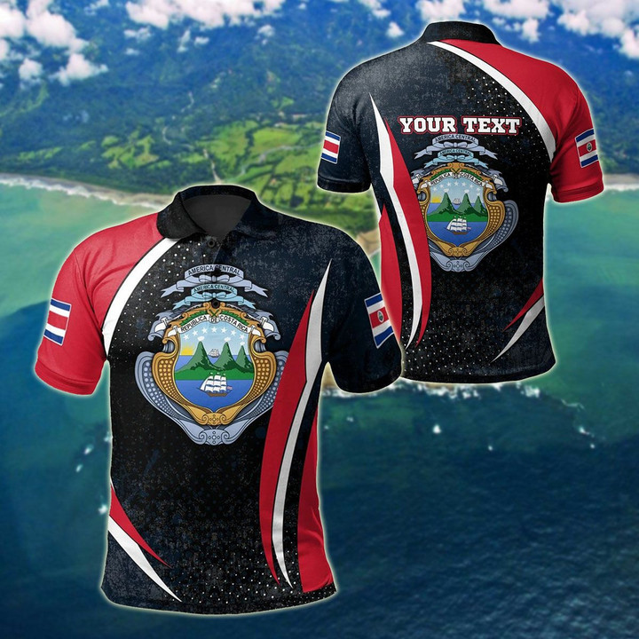 AIO Pride - Customize Costa Rica Spirit Unisex Adult Polo Shirt