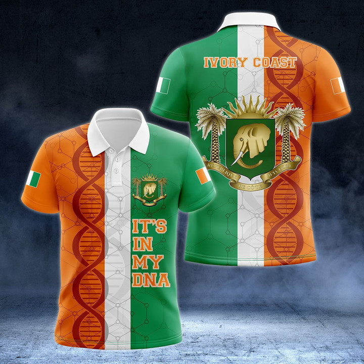 AIO Pride - Ivory Coast DNA - New Version Unisex Adult Polo Shirt