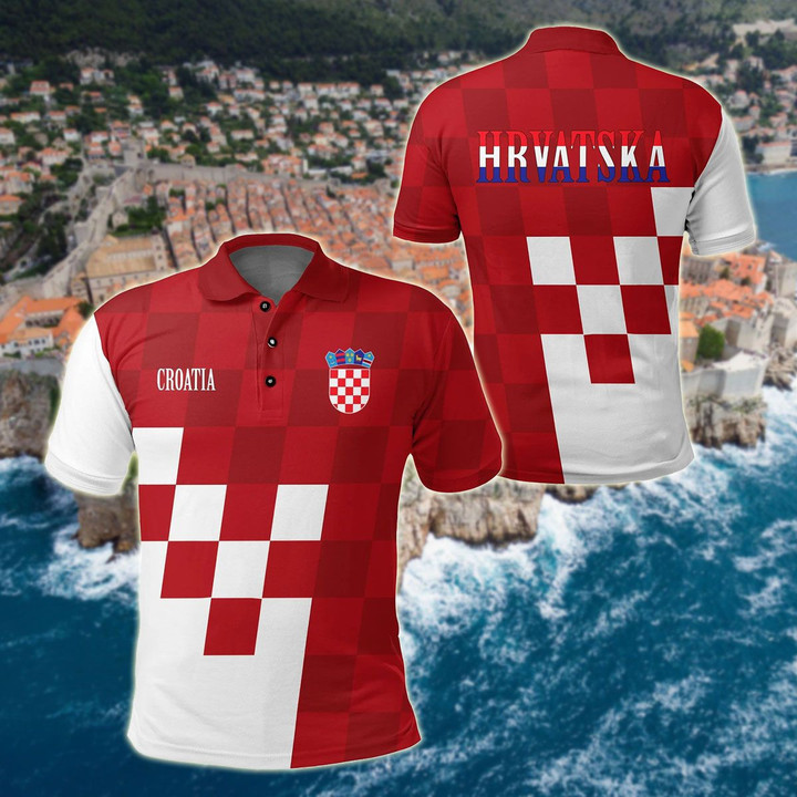 AIO Pride - Croatia Coat Of Arms Special Version Unisex Adult Polo Shirt