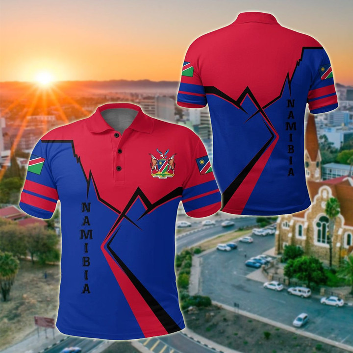 AIO Pride - Namibia Lightning Unisex Adult Polo Shirt