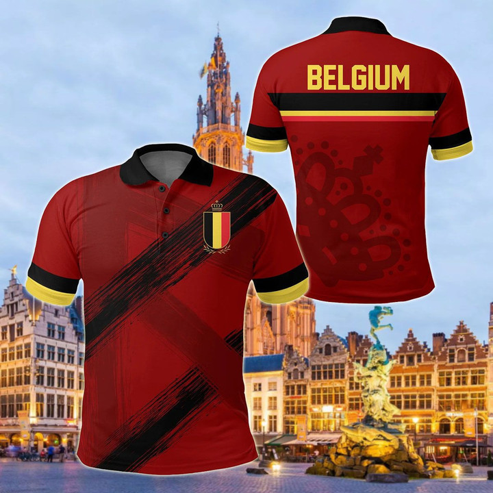 AIO Pride - Belgium Home - New Release Unisex Adult Polo Shirt