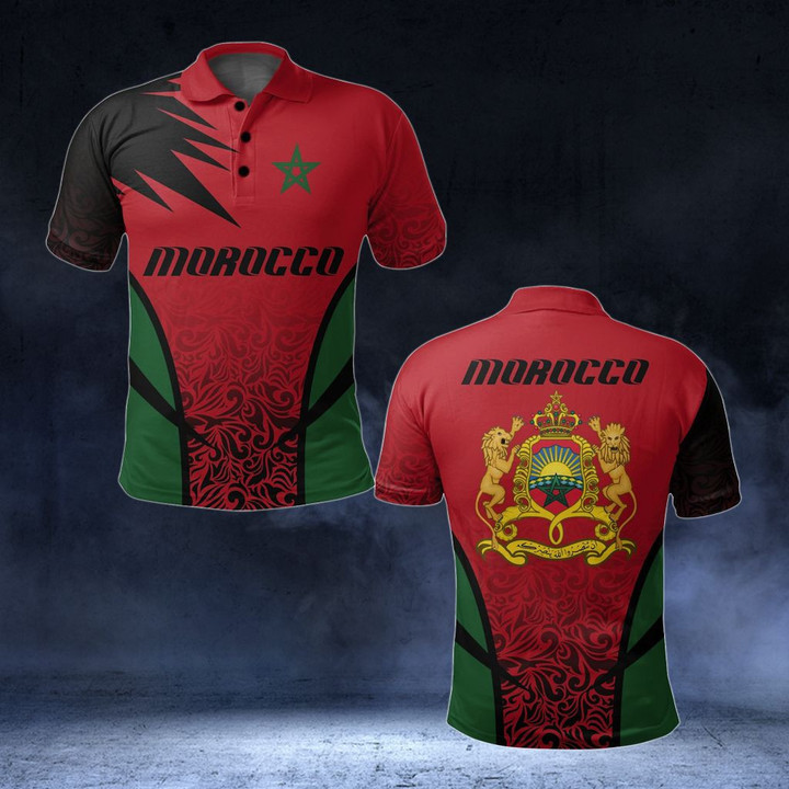 AIO Pride - Morocco Active Unisex Adult Polo Shirt