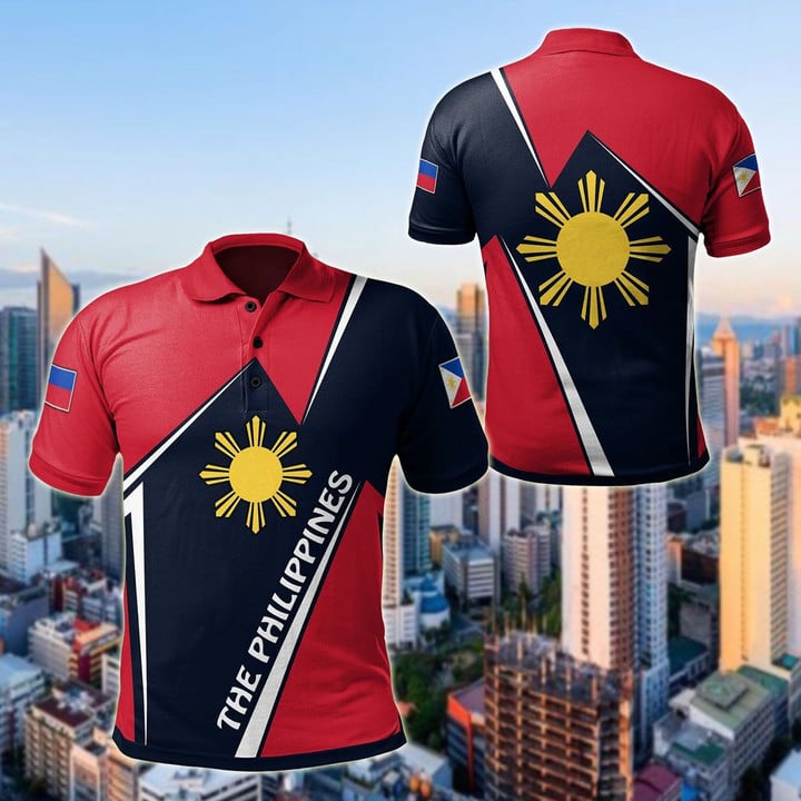 AIO Pride - The Philippines - Filipino Pride Unisex Adult Polo Shirt