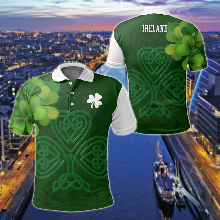 AIO Pride - Ireland Celtic Shamrock Special Unisex Adult Polo Shirt