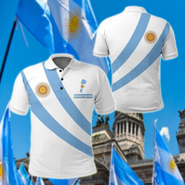 AIO Pride - Argentina Special Flag Unisex Adult Polo Shirt