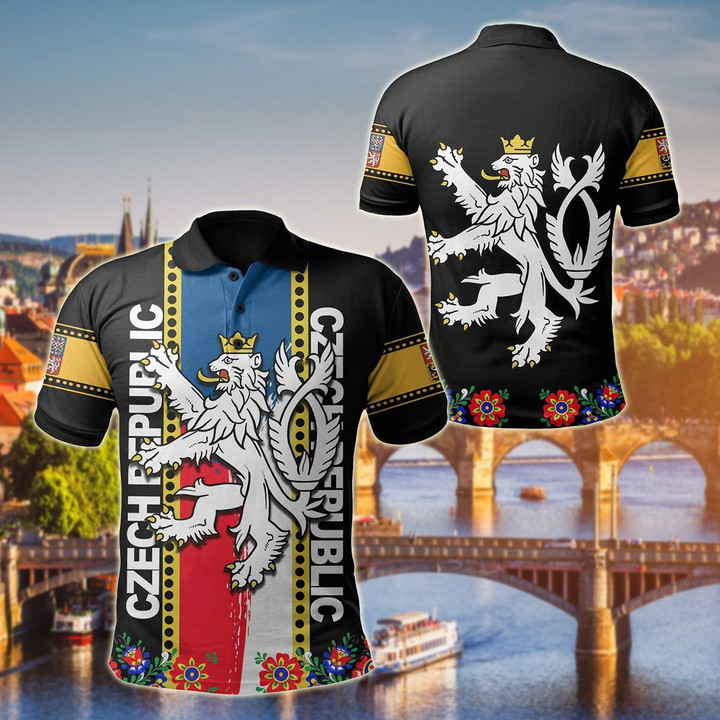 AIO Pride - Czech Republic Folk Style Unisex Adult Polo Shirt