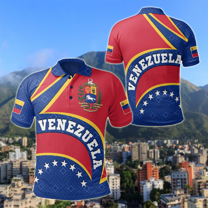 AIO Pride - Venezuela Coat Of Arms Unisex Adult Polo Shirt