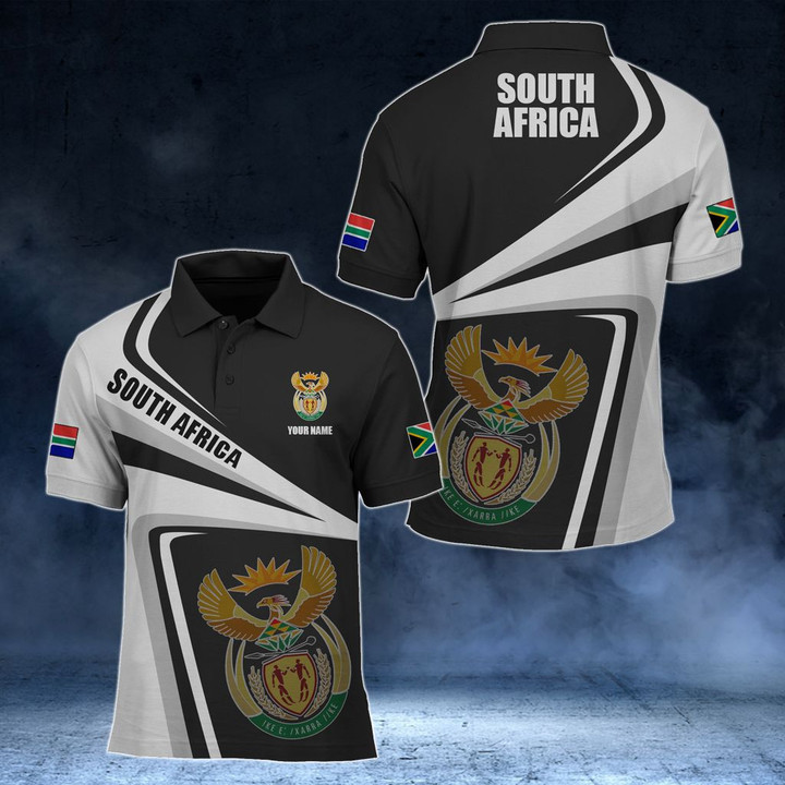AIO Pride - Customize South Africa Proud - Style Unisex Adult Polo Shirt