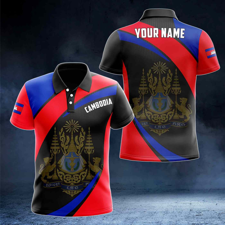 AIO Pride - Customize Cambodia Proud Version Unisex Adult Polo Shirt