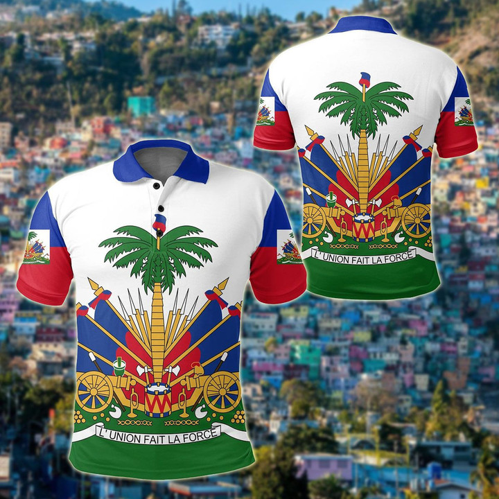AIO Pride - Haitian Unisex Adult Polo Shirt