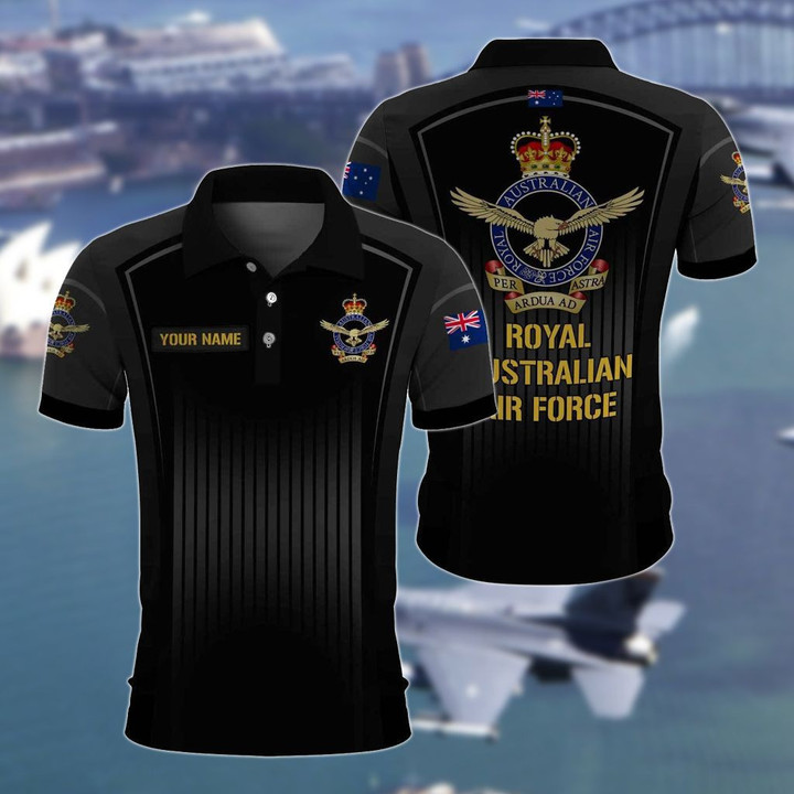 AIO Pride - Customize Australian Air Force Unisex Adult Polo Shirt