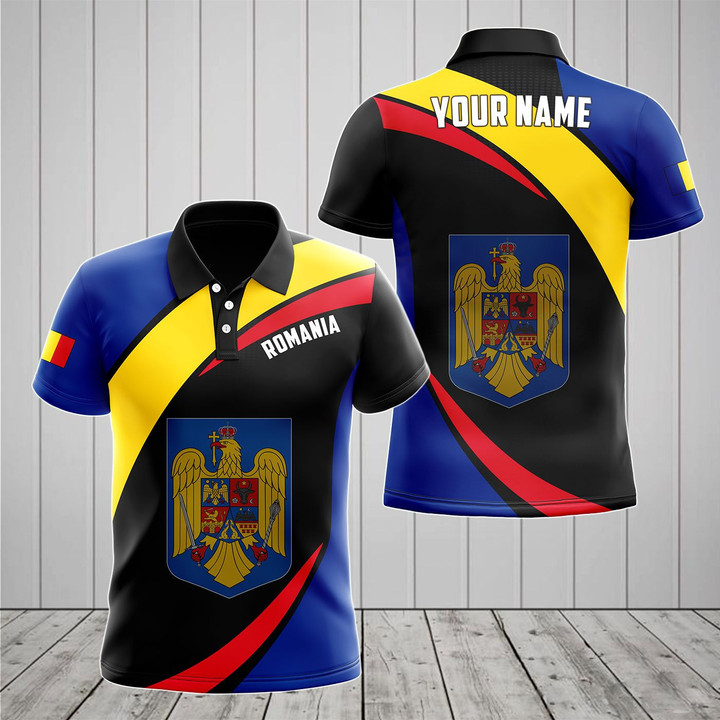 AIO Pride - Customize Romania Proud Version Unisex Adult Polo Shirt