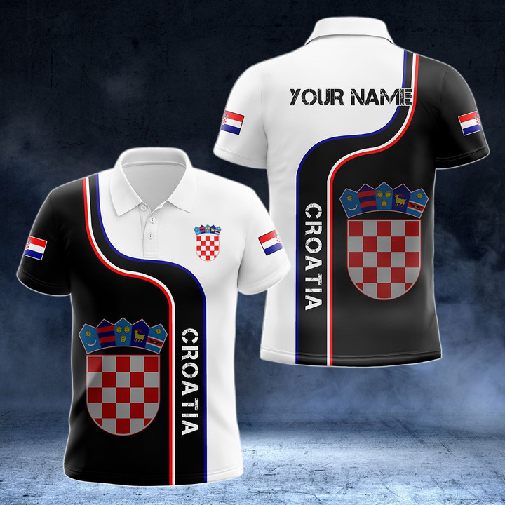 AIO Pride - Customize Croatia Line Color Unisex Adult Polo Shirt