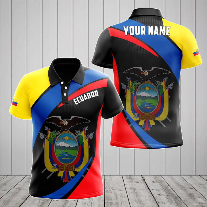 AIO Pride - Customize Ecuador Proud Version Unisex Adult Polo Shirt