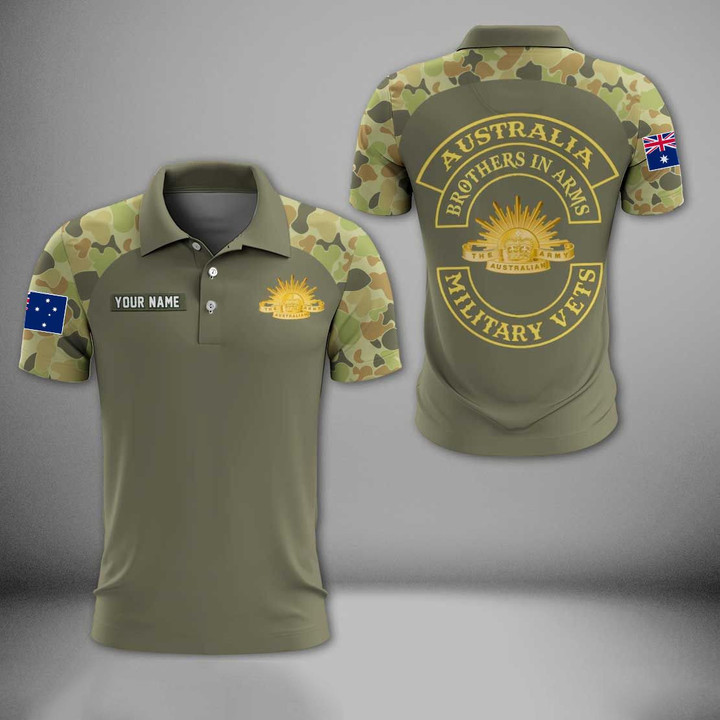 AIO Pride - Customize Australian Army Unisex Adult Polo Shirt