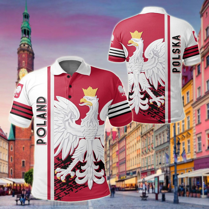 AIO Pride - Poland Quarter Style Unisex Adult Polo Shirt
