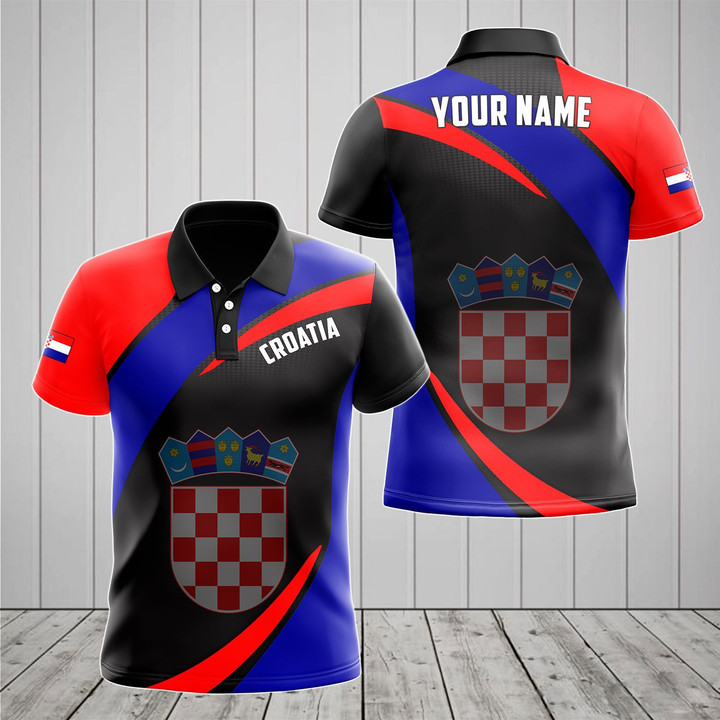 AIO Pride - Customize Croatia Proud Version Unisex Adult Polo Shirt