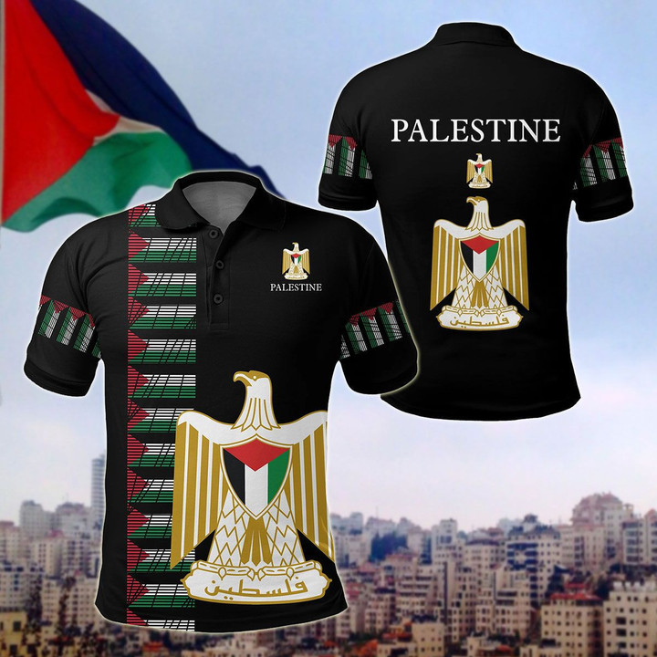 AIO Pride - Palestine - United Unisex Adult Polo Shirt