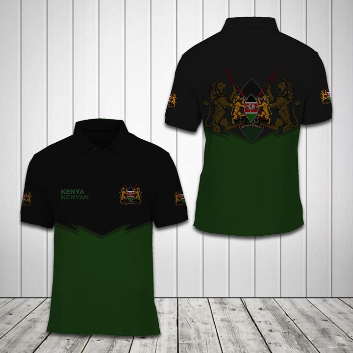 AIO Pride - Kenya Unisex Adult Polo Shirt