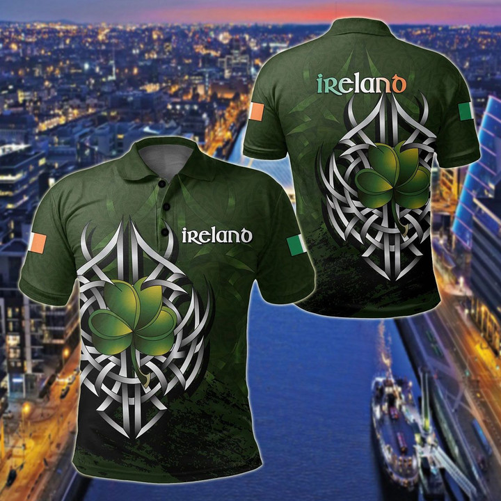 AIO Pride - Ireland - Irish Celtic Shamrock Special Unisex Adult Polo Shirt