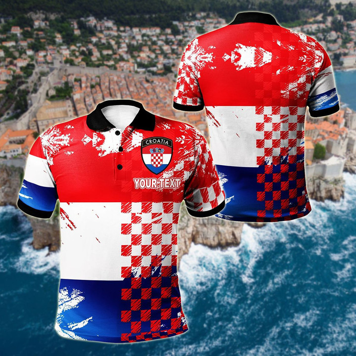AIO Pride - Customize Croatia Dynamic Sport Unisex Adult Polo Shirt