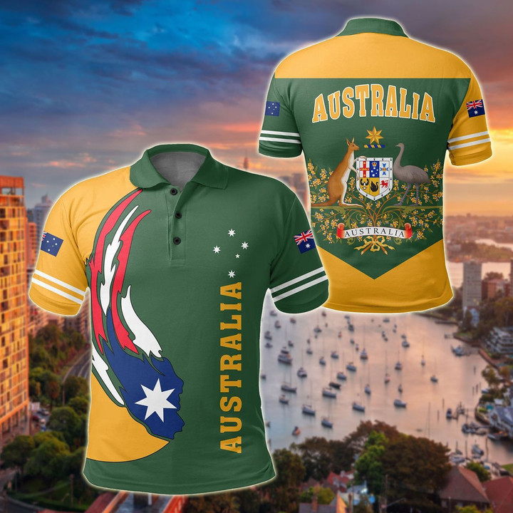 AIO Pride - Australia Ball Style Unisex Adult Polo Shirt