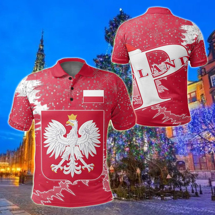 AIO Pride - Poland Christmas Coat Of Arms X Style Unisex Adult Polo Shirt