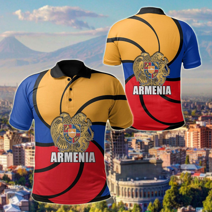 AIO Pride - Armenian Symbol Of Eternity Flag Unisex Adult Polo Shirt