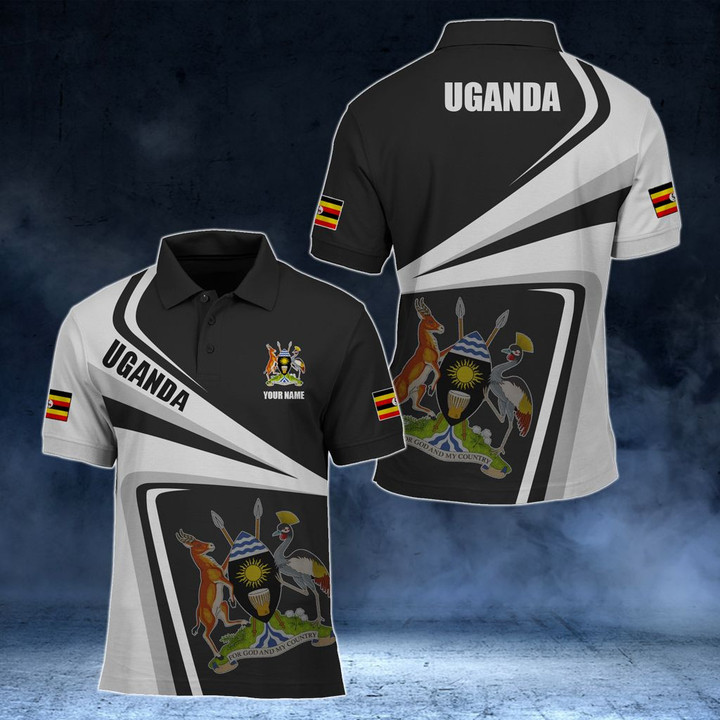 AIO Pride - Customize Uganda Proud - Style Unisex Adult Polo Shirt