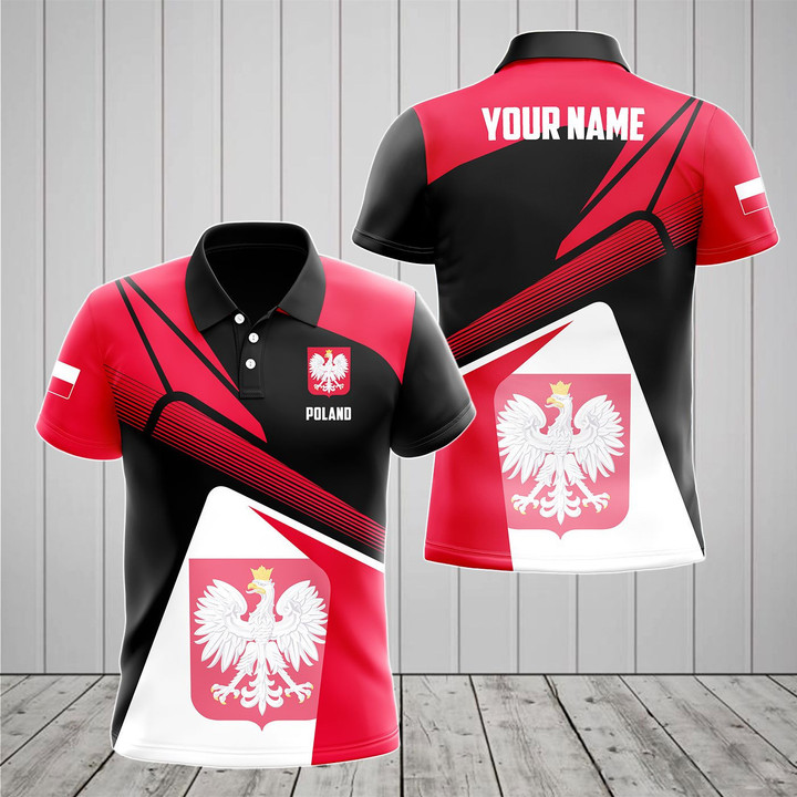 AIO Pride - Customize Poland Proud With Coat Of Arms V2 Unisex Adult Polo Shirt