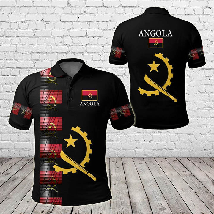 AIO Pride - Angola - United Unisex Adult Polo Shirt