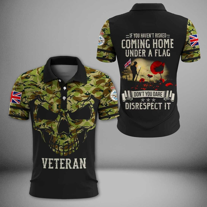 AIO Pride - British Armed Forces Lest We Forget Unisex Adult Polo Shirt