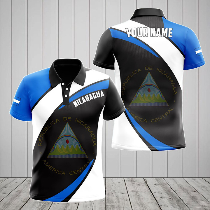 AIO Pride - Customize Nicaragua Proud Version Unisex Adult Polo Shirt
