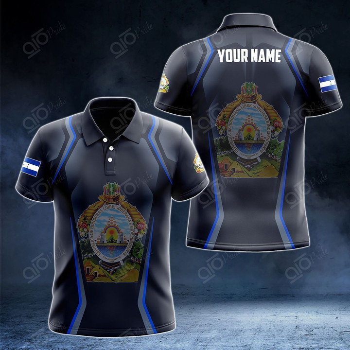 AIO Pride - Customize Honduras Coat Of Arms Print 3D Special Unisex Adult Polo Shirt