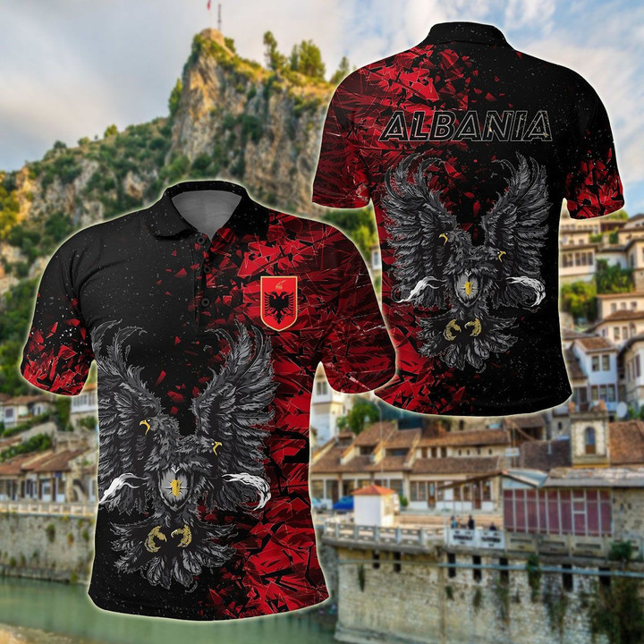 AIO Pride - Double-headed Eagle Of Albania Special Unisex Adult Polo Shirt