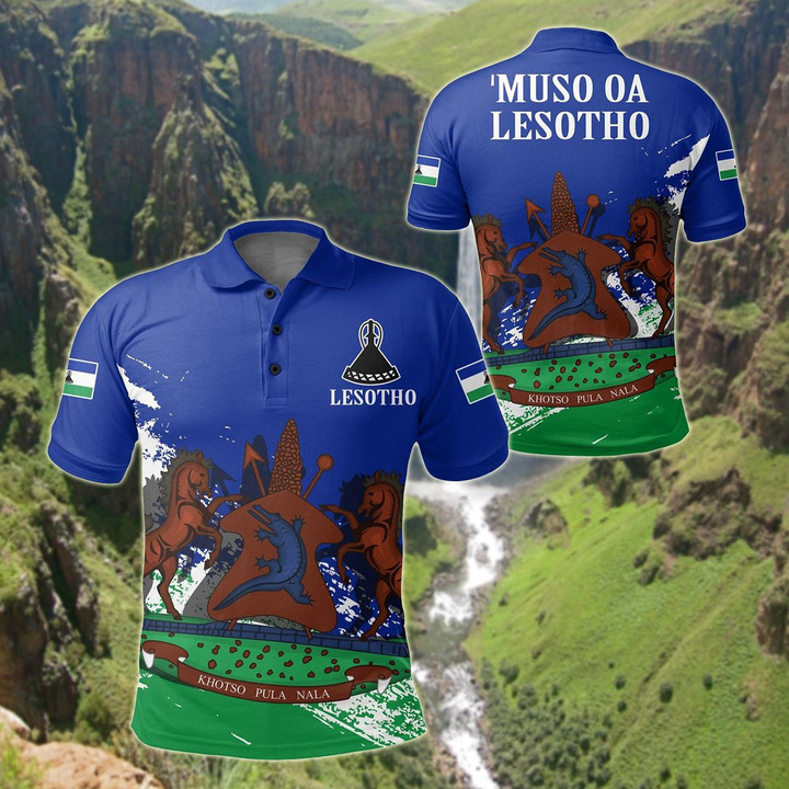 AIO Pride - Lesotho Special Unisex Adult Polo Shirt