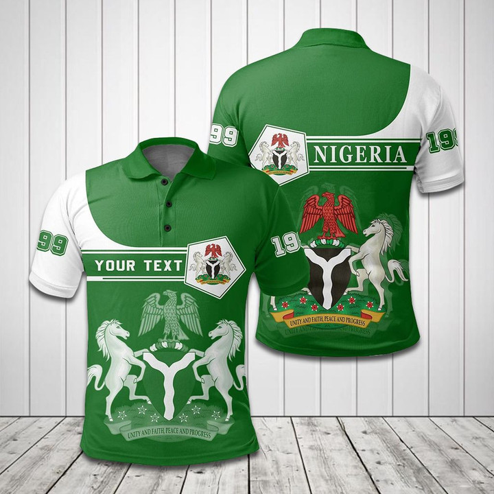 AIO Pride - Customize Nigeria 1999 Unisex Adult Polo Shirt