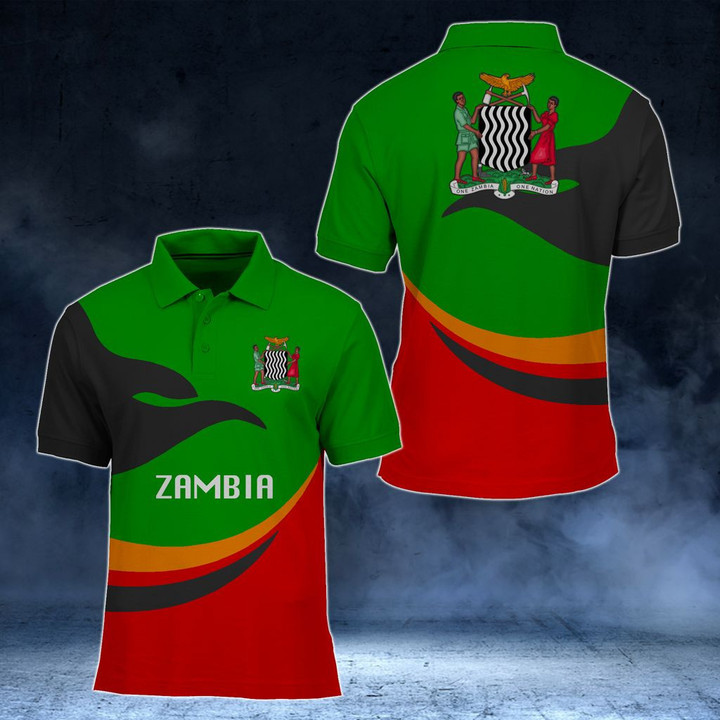 AIO Pride - Zambia Proud Version Unisex Adult Polo Shirt