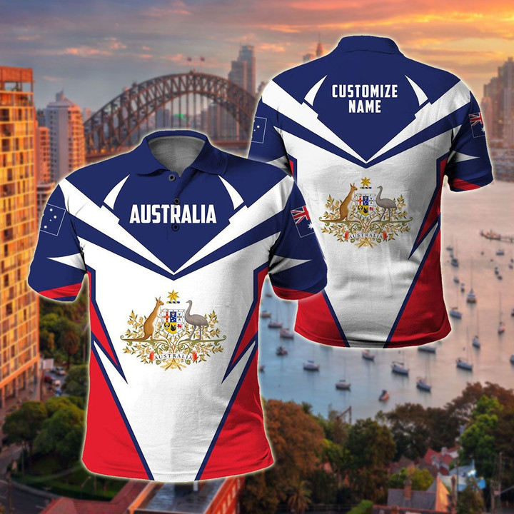 AIO Pride - Customize Australia New Unisex Adult Polo Shirt