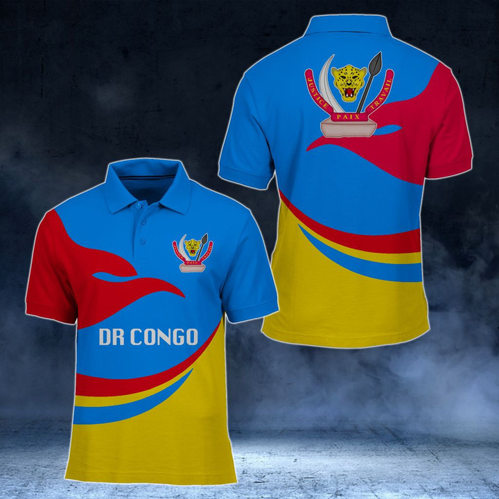 AIO Pride - DR Congo Proud Version Unisex Adult Polo Shirt