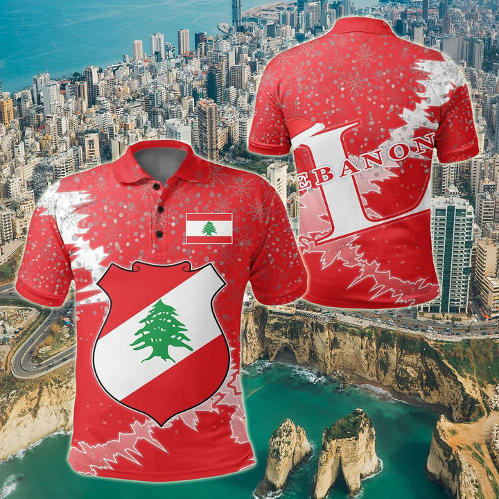 AIO Pride - Lebanon Christmas Coat Of Arms X Style Unisex Adult Polo Shirt