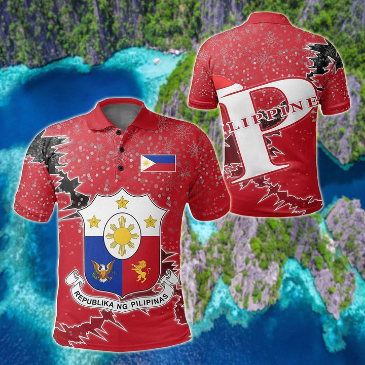 AIO Pride - Philippines Christmas Coat Of Arms X Style Unisex Adult Polo Shirt