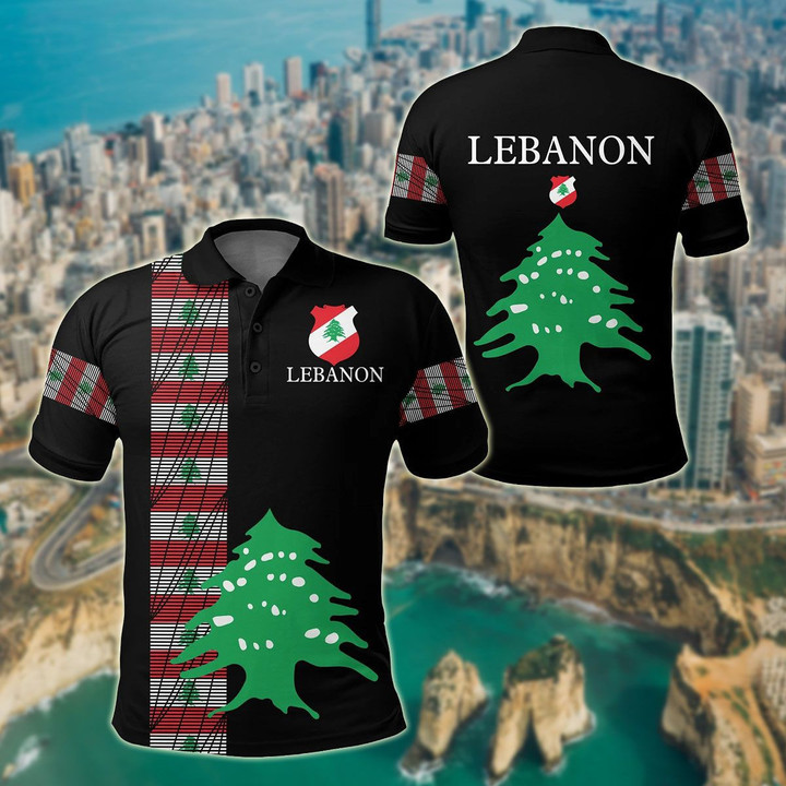 AIO Pride - Lebanon - United Unisex Adult Polo Shirt