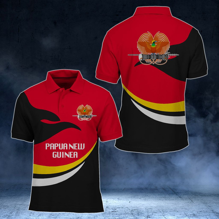 AIO Pride - Papua New Guinea Proud Version Unisex Adult Polo Shirt